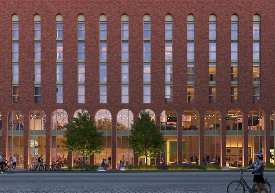 Trafford Wharf CGI exterior student, Cole Waterhouse, p planning documents