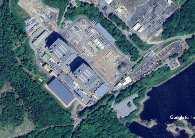 Trawsfynydd power station, c google earth