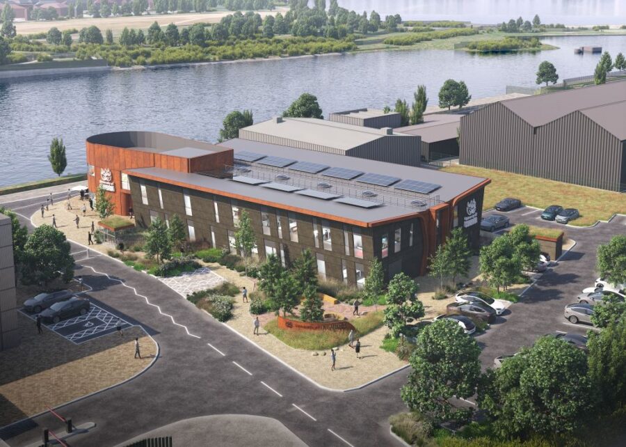 Univeristy of Cumbria Barrow Campus on Barrow Island new Univeristy of Cumbria p West