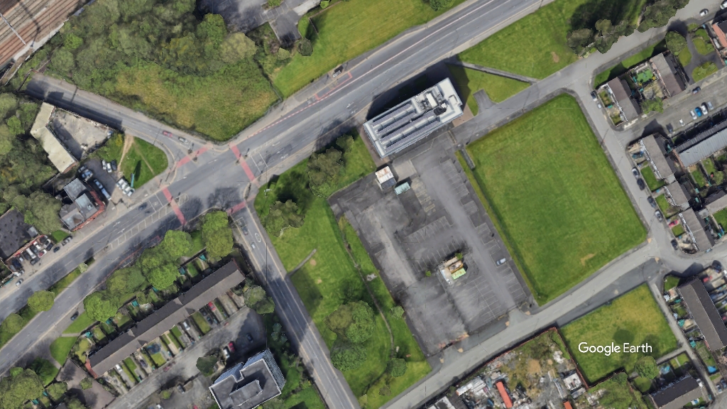 Varley Street masterplan, Jigsaw Homes, c Google Earth snapshot