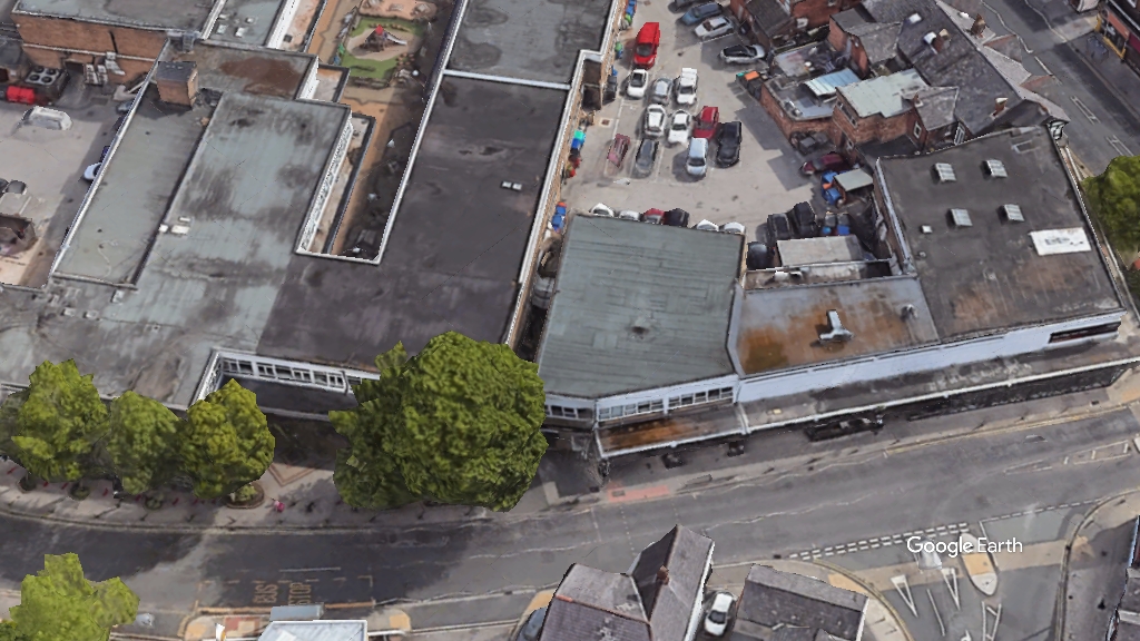 Village Square Bramhall, Wain Estates, c Google Earth