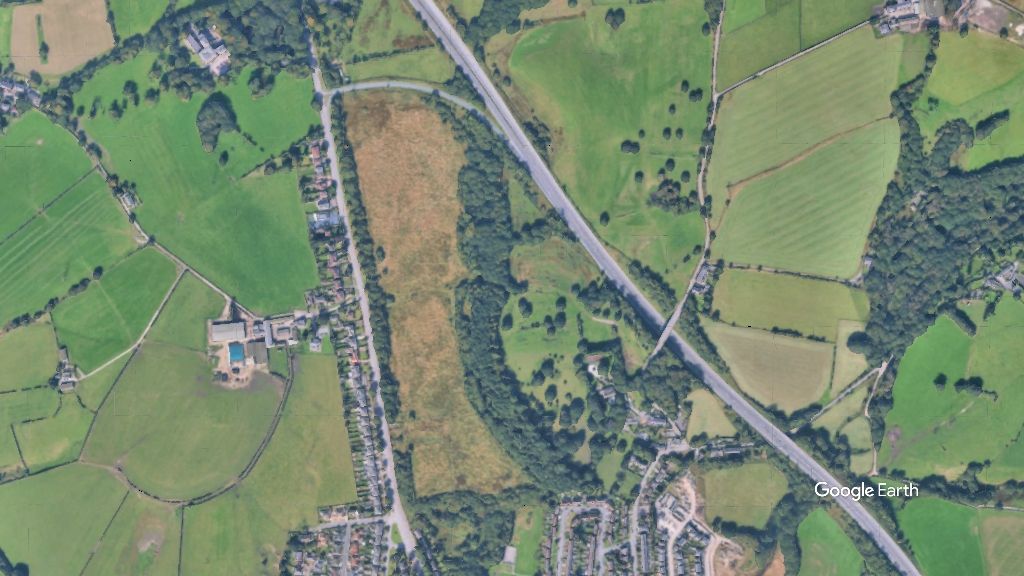 Walmersley Road, Hollins Strategic Land, c Google Earth snapshot