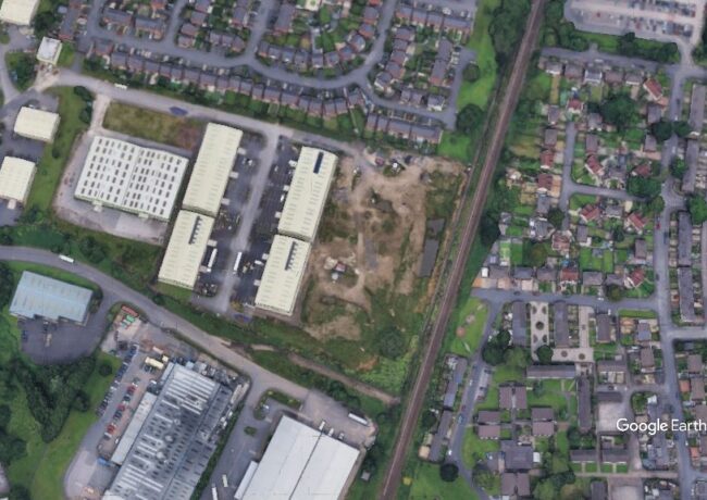 Waters Meeting Business Park, B&E Boys, c Google Earth snapshot
