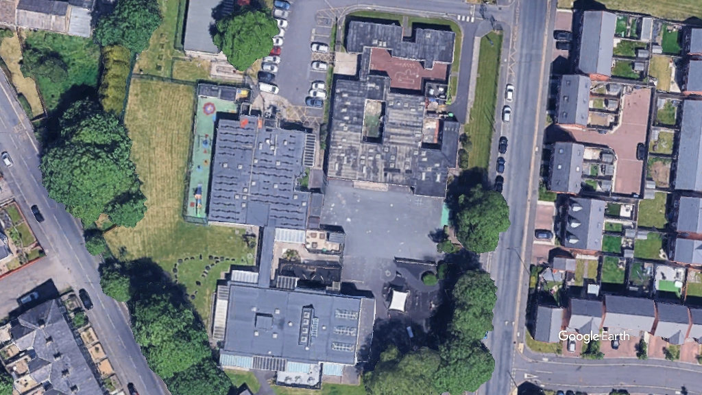 White Ash Special School, Lancashire County Council, c Google Earth