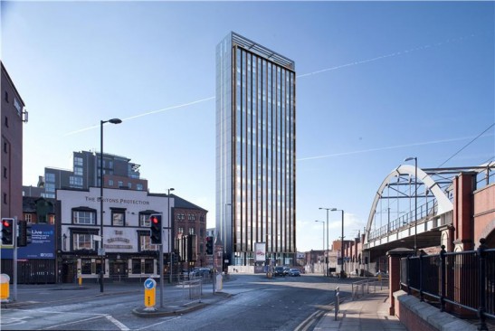 Brigantes had planning permission given in November for a 35-storey tower at Whitworth Street West in Manchester designed by 5plus Architects, with bar, library and rooftop garden