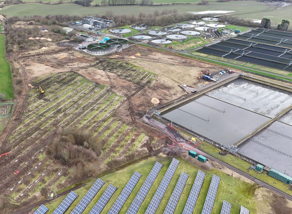 Wigan wastewater treatment works, United Utilities, p United Utilities
