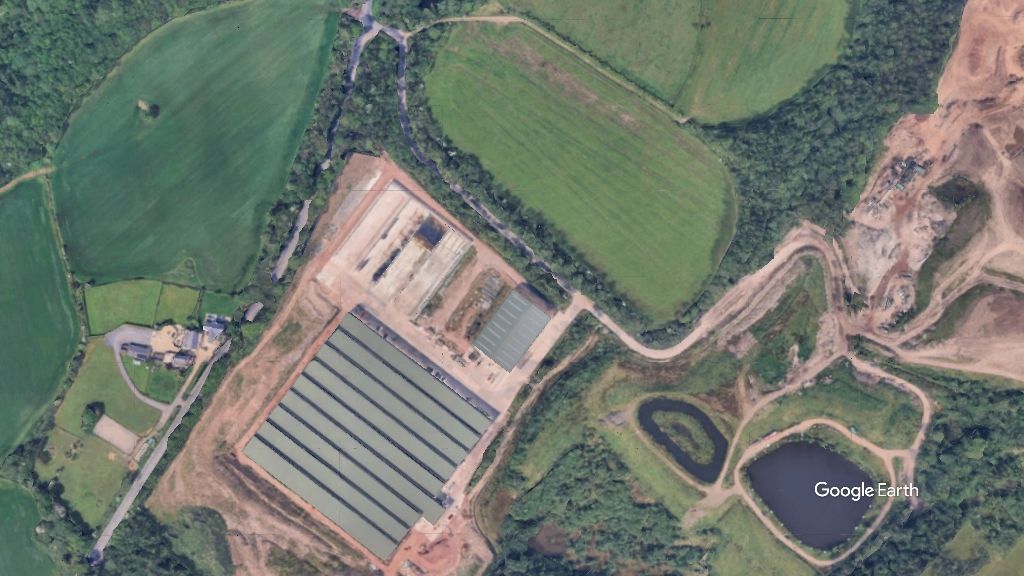 Wigan Lane AD facility, J&B Woodcock & Sons, c Google Earth snapshot