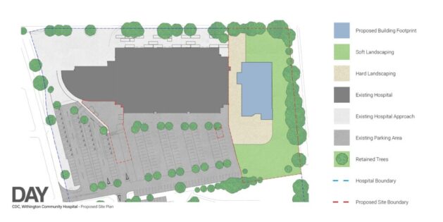Winsford hosp, location plan, c DAY Architects