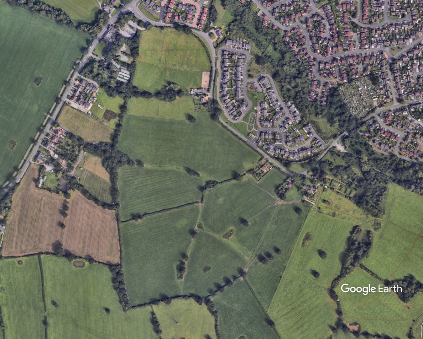 Wistaston Green Rd, Haworth Estates, c Google Earth