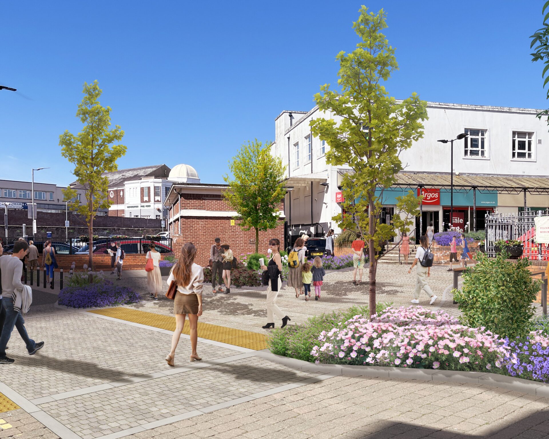 Workington public realm Gateway, Cumberland Council, p via Cumberland Council