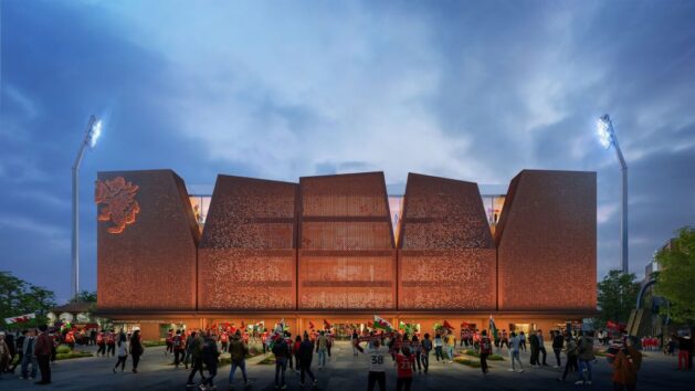 Wrexham Kop , Wrexham FC, c Populous Wrexham Kop , Wrexham FC, c Populous