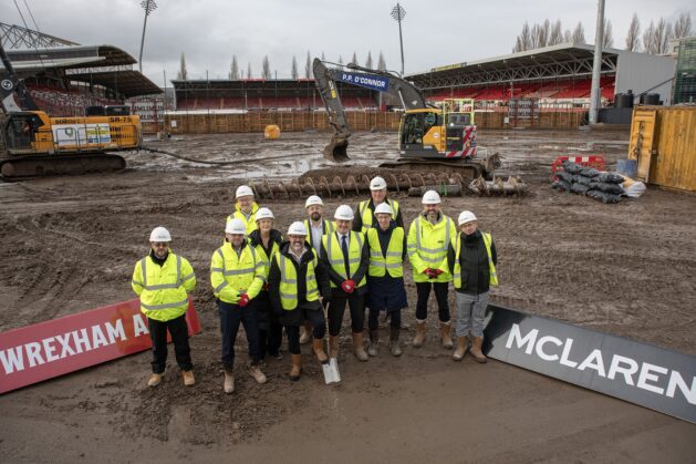 Wrexham Kop Work starts, McLaren, P via Jennie Holland PR Wrexham Kop Work starts, McLaren, P via Jennie Holland PR