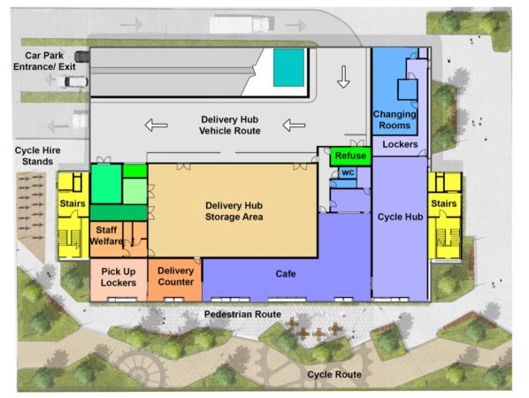 Ancoats Mobility Hub Layout