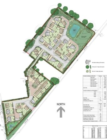 eaton lane tarporley site, cb homes, p planningdocs