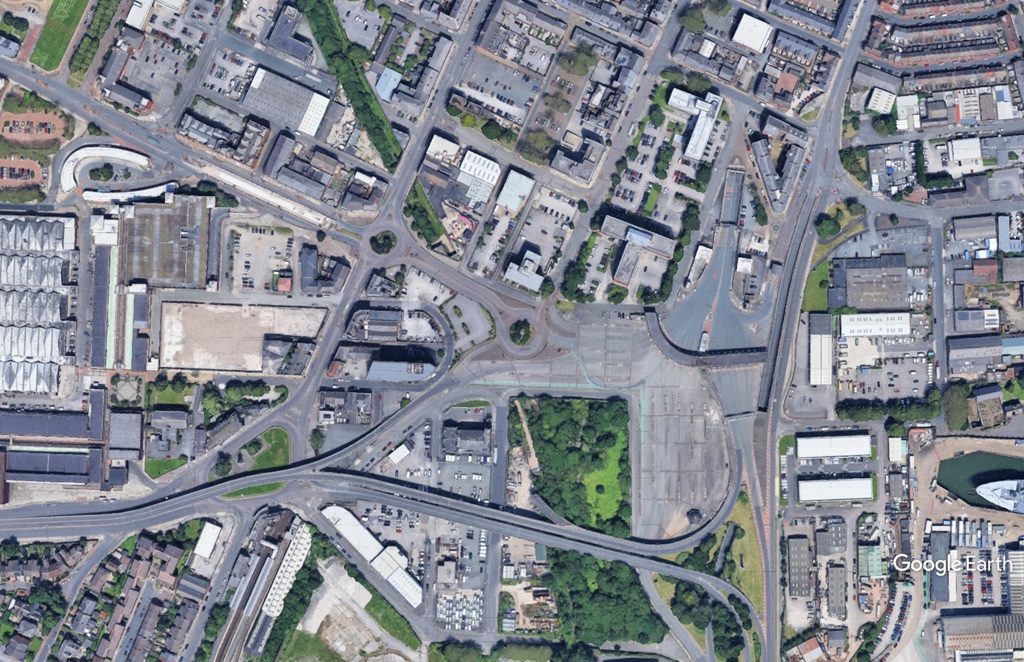 house of fraser site birkenhead c GoogleEarth