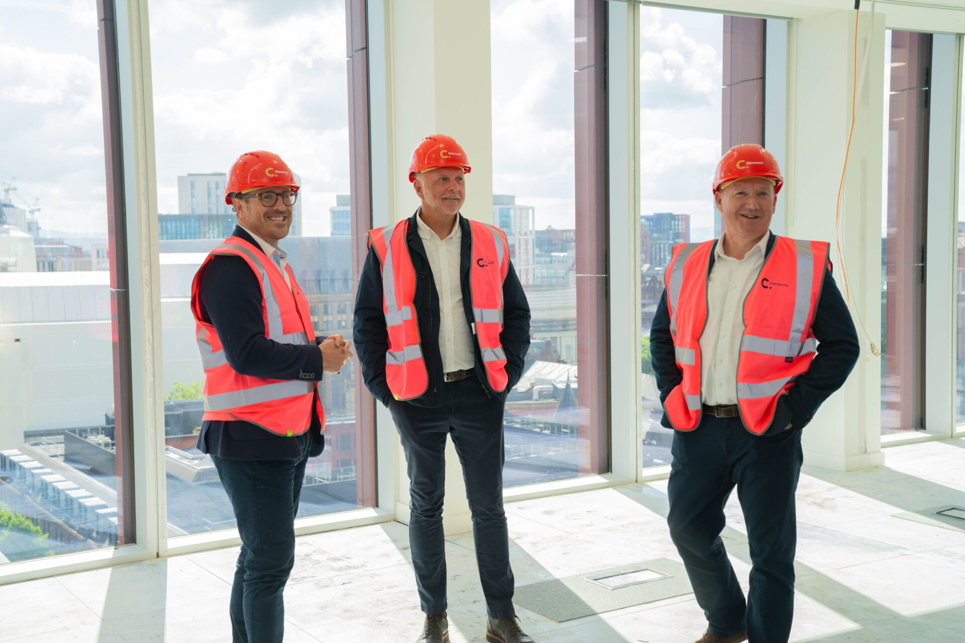 left to right Thomas Pearson, Andrew Timms and Dominic Pozzoni