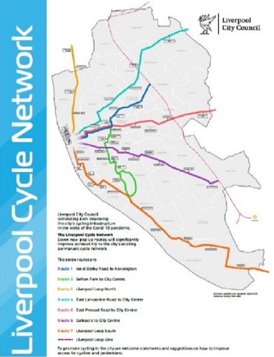 Liverpool Loop Line Map Liverpool Presses On With Pop-Up Cycling Project - Place North West