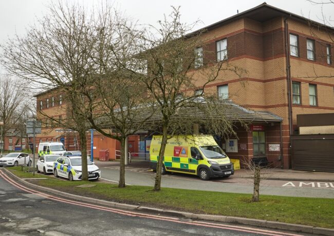 North Manchester General Hospital Ambulance at A&E