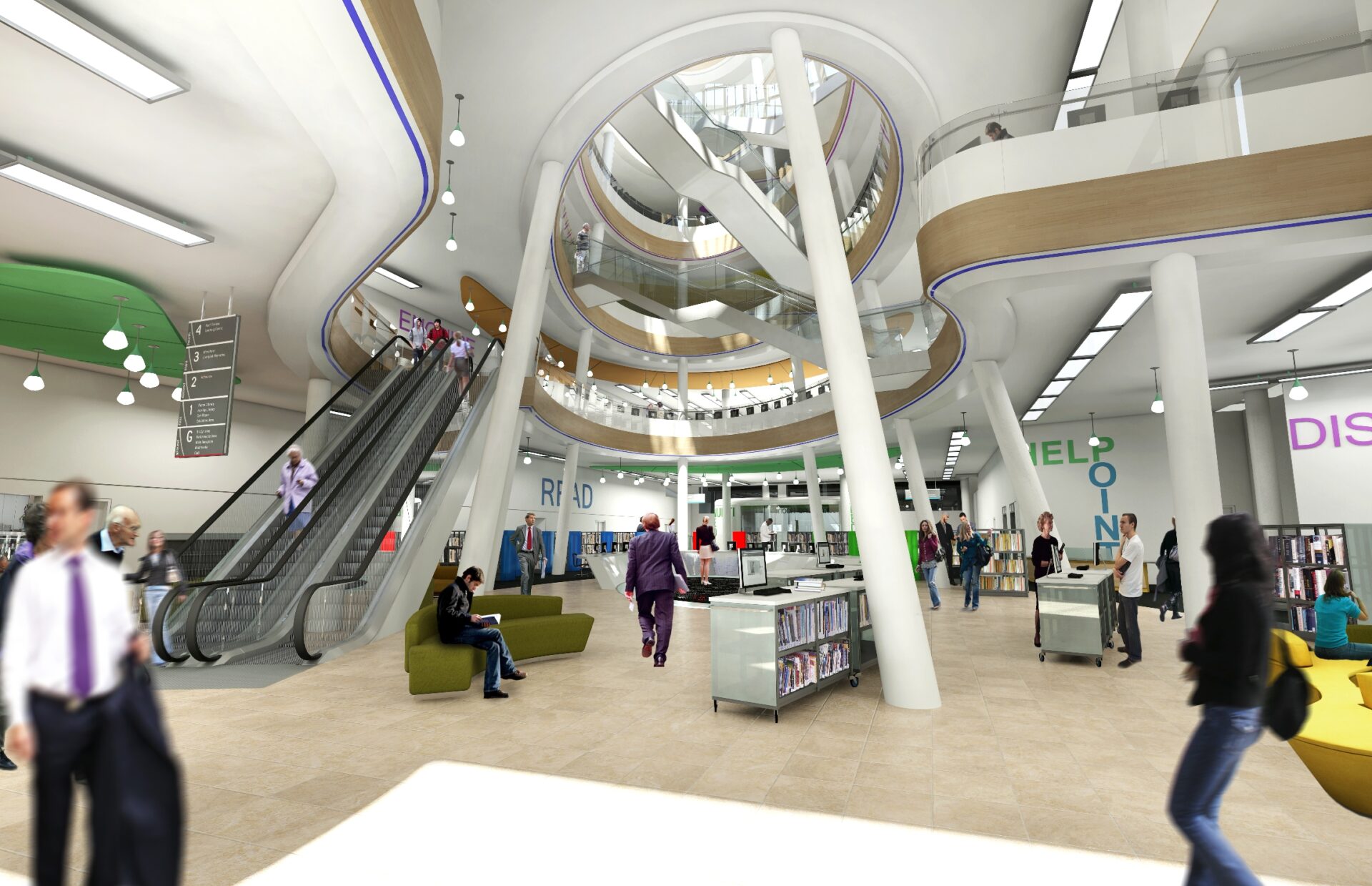 Liverpool Central Library - Entrance Atrium