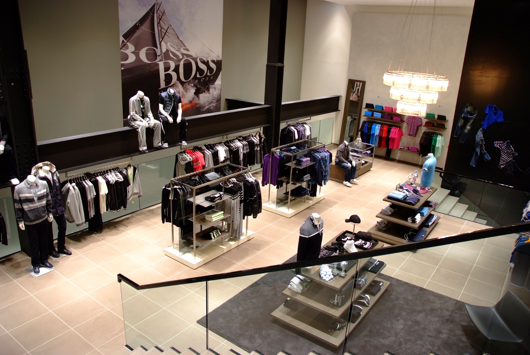 shop floor of the Boss store in New Cathedral Street