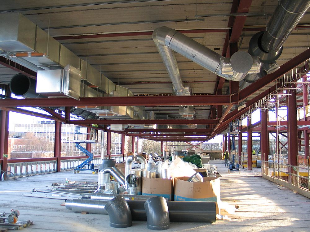 The entire third floor will be taken up with plant equipment