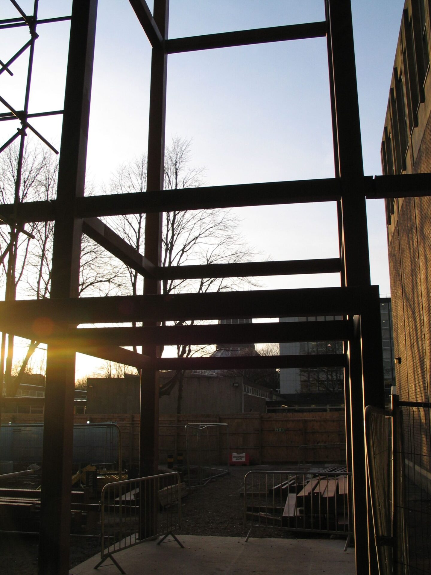 The entrance tower takes shape