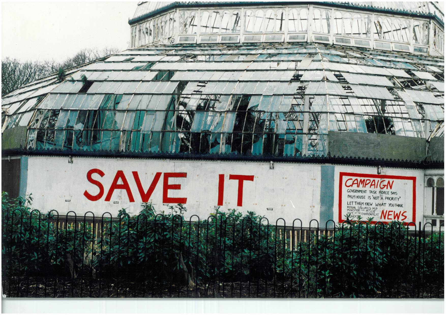 Save the Palm House campaign 