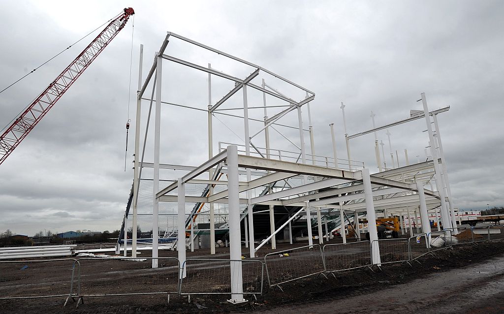 St Helens stadium steel structure