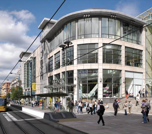  An artist impression of how the Exchange Square area Metrolink stop could look