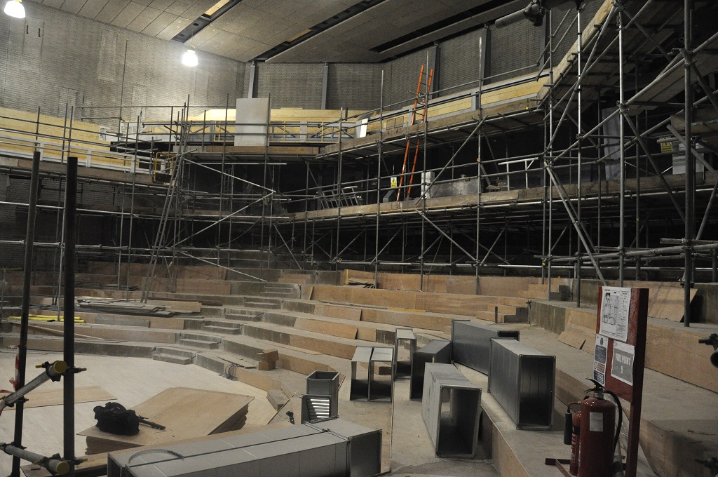 Installation of seating will start in the next two weeks