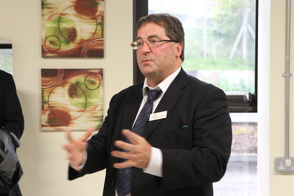 John Hudson of Rochdale Development Agency addresses guests