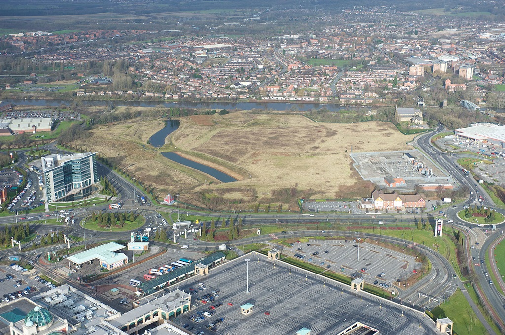 Development site next to Intu Trafford Centre