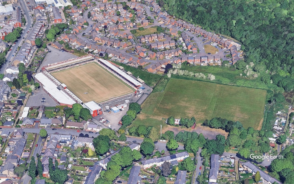 wham stadium accrington, c Google Earth
